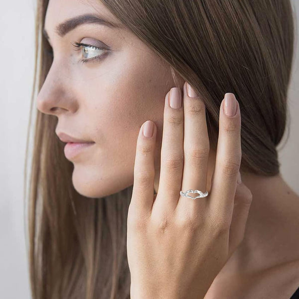 9Pcs Silver Adjustable Rings Set Knot Adjustable Finger Ring Joint
