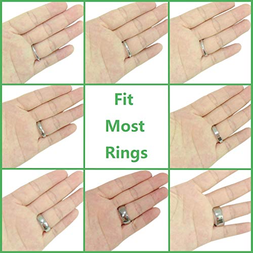 12 Pcs Ring Size Adjusters, with 2 Polishing Cloth, Transparent Loose Ring  Guard Sizer with Jewelry Sizer for Men and Women's Rings (12 Styles) 